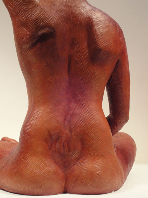 Fire Goddess Sculpture in cold cast bronze with patina