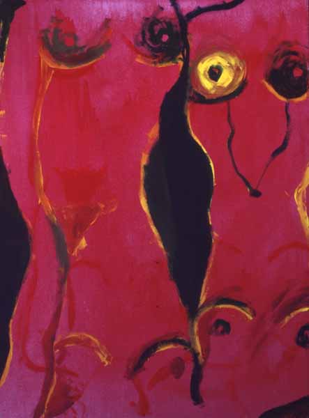 4 Nudes acrylic painting Zoras Garden Lore Stephan