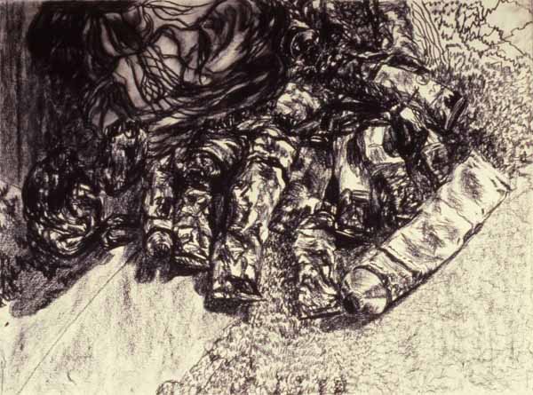 Still Life charcoal drawing Zoras Garden Lore Stephan